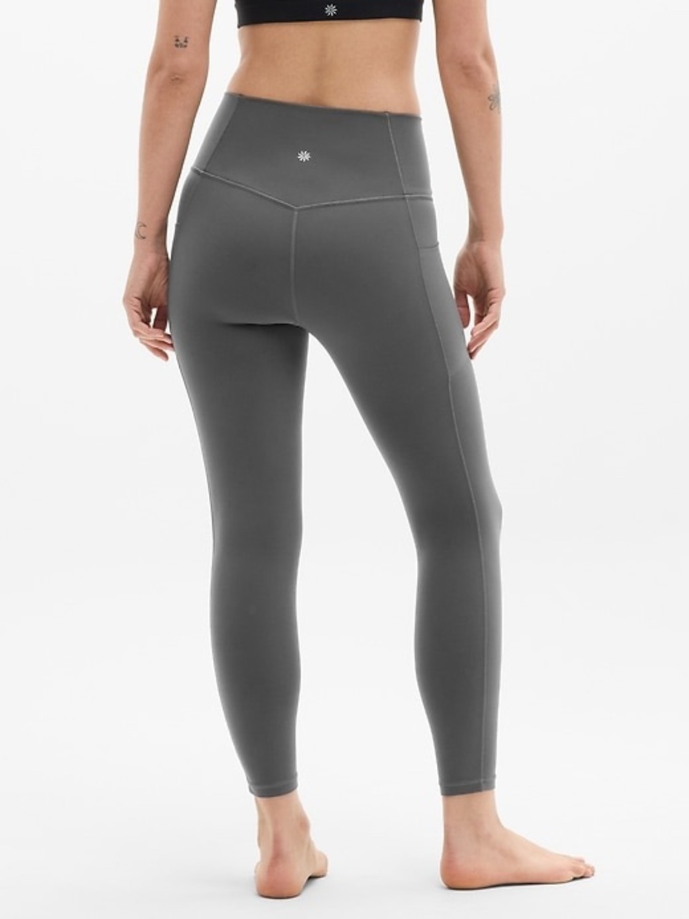 Athleta Salutation Stash Pocket High Rise Leggings Gray XS - Picture 2 of 6